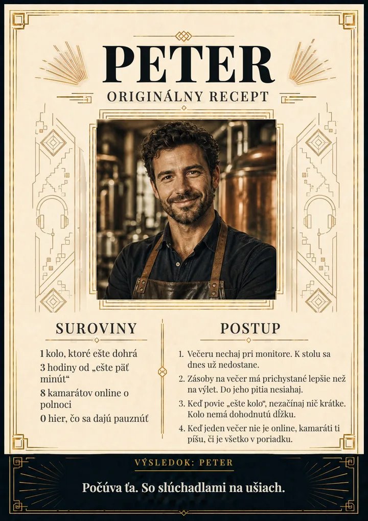 Recept na osobnosť pre hráča