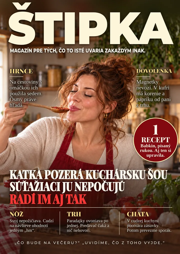 Titulka časopisu pre kuchárku