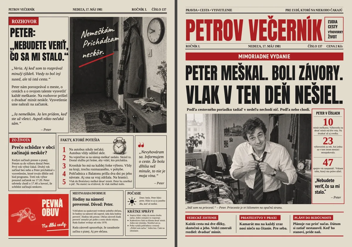 Retro noviny pre večného meškáča