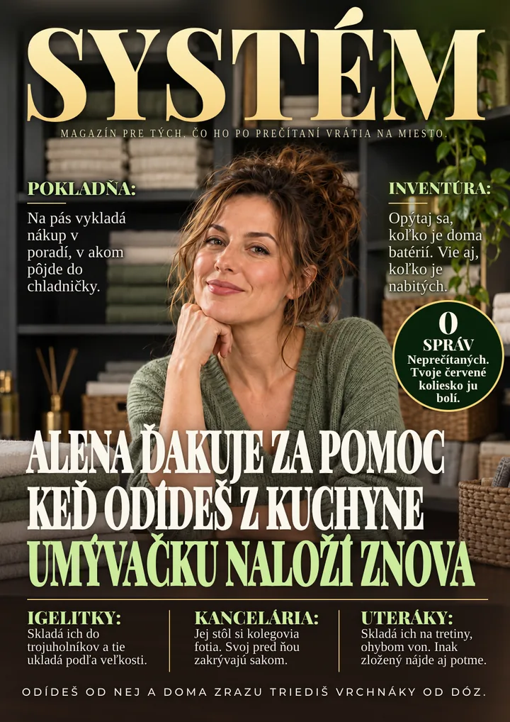 Titulka časopisu pre pani poriadku