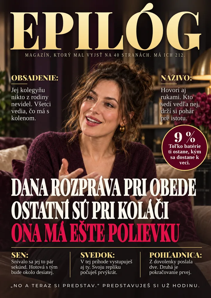 Titulka časopisu pre rozprávačku