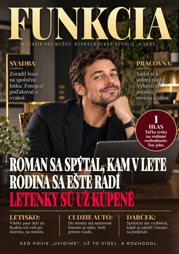 Titulka časopisu pre samozvaného šéfa