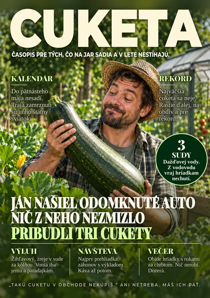 Titulka časopisu pre záhradkára
